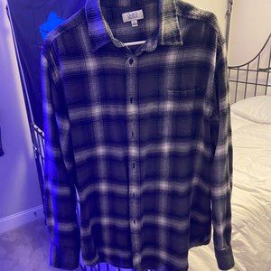 Black Gray and White flannel